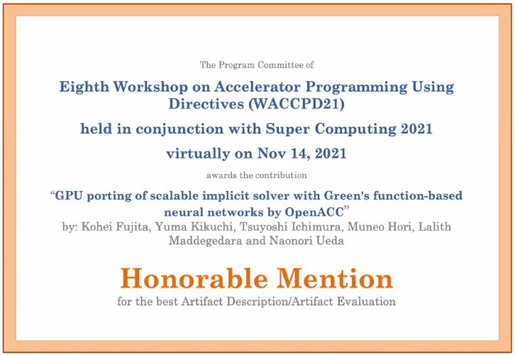 Honorable Mention (WACCPD21)