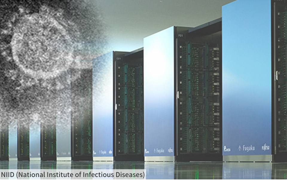 Picture of Fugal and COVID-19 by NIID（National Institute of Infectious Diseases）