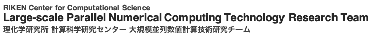 Large-scale Parallel Numerical Computing Technology Research Team