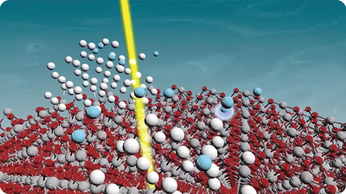 半導体表面での水分解反応のシミュレーション