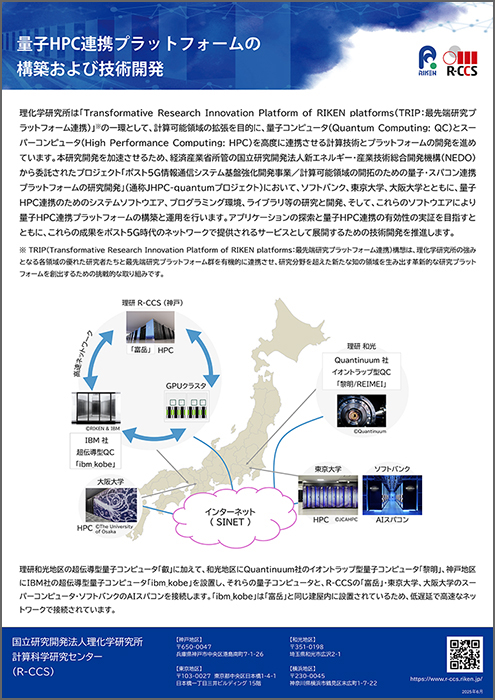 画像：量子HPC連携プラットフォームの構築および技術開発ハンドアウト